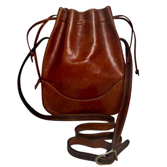 Oroton Bags Oroton Australia Leather Crossbody Bucket Handbag